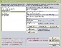 Password Maintenance 2.1 screenshot. Click to enlarge!