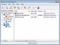 Password Manager XP 3.3.698 screenshot. Click to enlarge!