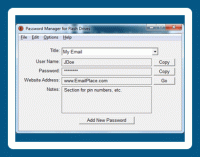 Password Manager for Flash Drives 1.01 screenshot. Click to enlarge!