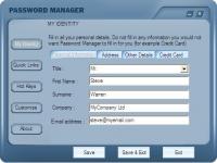 Password Manager 1.0 screenshot. Click to enlarge!