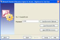 Password Recovery Engine for Access 1.2 screenshot. Click to enlarge!