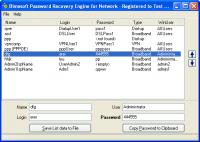 Password Recovery Engine for Network Connections 1.1 screenshot. Click to enlarge!