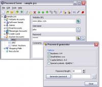 Password Saver 4.1.1 screenshot. Click to enlarge!