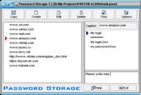 Password Storage 1.9.1 screenshot. Click to enlarge!