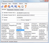 Passwords Generator 3.27 screenshot. Click to enlarge!