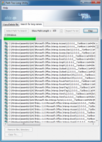 Path Too Long Utility 1.6.4.0 screenshot. Click to enlarge!