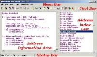 Personal Address File 1.23 screenshot. Click to enlarge!