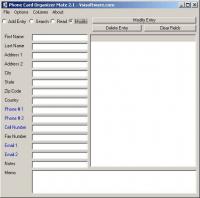 Phone Card Organizer Mate 2.1 screenshot. Click to enlarge!