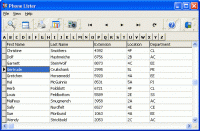 Phone Lister 4.00 screenshot. Click to enlarge!