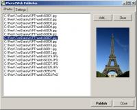 Photo2Web Publisher 1.20 screenshot. Click to enlarge!