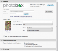 PhotoBox for Lightroom 2.3.1 screenshot. Click to enlarge!