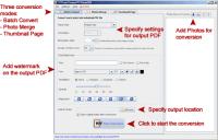 PhotoPDF Photo to PDF Convertor 3.2.8 screenshot. Click to enlarge!