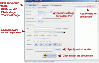 PhotoPDF 3.6.3 screenshot. Click to enlarge!