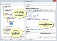PhraseExpress Text Expander 10.0.133 screenshot. Click to enlarge!