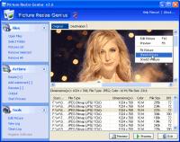 Picture Resize Genius 3.0.1 screenshot. Click to enlarge!