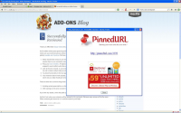 PinnedURL for Firefox 1.1 screenshot. Click to enlarge!