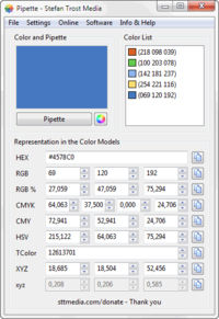 Pipette 22.03.2017 screenshot. Click to enlarge!
