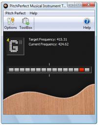 PitchPerfect Guitar Tuner 2.05 screenshot. Click to enlarge!
