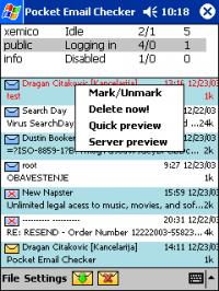 Pocket Email Checker 1.0 screenshot. Click to enlarge!