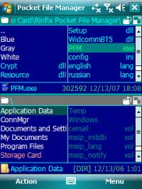 Pocket File Manager 1.3 screenshot. Click to enlarge!