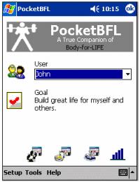 PocketBFL: Body for LIFE Companion 2.0 screenshot. Click to enlarge!
