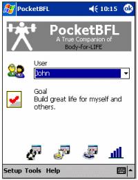 PocketBFL: Body for LIFE Companion 2.0 screenshot. Click to enlarge!