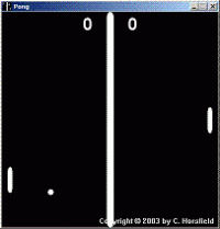 Pong 1.0 screenshot. Click to enlarge!