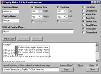 PopUp Maker 5.0 screenshot. Click to enlarge!