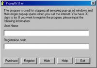 Popup Killer 1.0.1.2 screenshot. Click to enlarge!