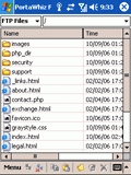 PortaWhiz FTP Client 2.0 screenshot. Click to enlarge!