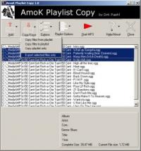 Portable AmoK Playlist Copy 2.06 screenshot. Click to enlarge!