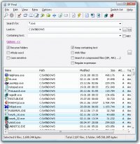 Portable EF Find 8.90 screenshot. Click to enlarge!