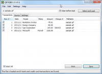 Portable QIF2QBO 3.0.0.4 screenshot. Click to enlarge!