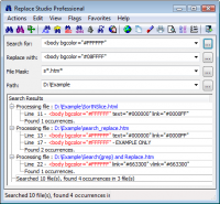 Portable Replace Studio Professional 7.15 screenshot. Click to enlarge!