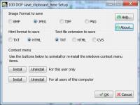 Portable Save Clipboard Here 1.1 screenshot. Click to enlarge!