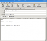 Portable Sylpheed 3.5.1.1174 screenshot. Click to enlarge!