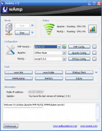 Portable UwAmp 3.1.0 screenshot. Click to enlarge!