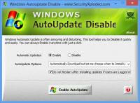 Portable Windows AutoUpdate Disable 1.0 screenshot. Click to enlarge!