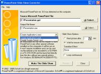 PowerPoint Slide Show Converter 3.2.4.1 screenshot. Click to enlarge!