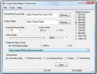 PowerVideoMaker Professional 5.0 screenshot. Click to enlarge!