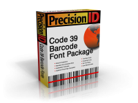 PrecisionID Code 39 Barcode Font Package 4.0 screenshot. Click to enlarge!