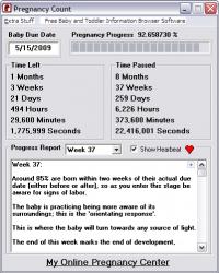 Pregnancy Count 6.0 screenshot. Click to enlarge!