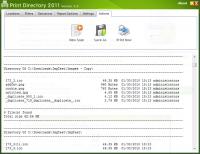 Print Directory 2.2.0.0 screenshot. Click to enlarge!