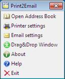 Print2Email Server 9.17 screenshot. Click to enlarge!