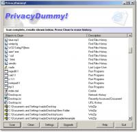 PrivacyDummy! 1.0 screenshot. Click to enlarge!