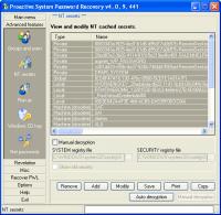 Proactive System Password Recovery 6.30 screenshot. Click to enlarge!