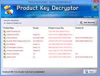 Product Key Decryptor 7.0 screenshot. Click to enlarge!