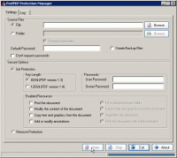 ProfPDF Protection Manager 1.0 screenshot. Click to enlarge!