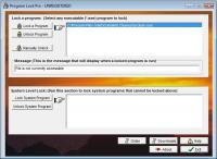 Program Lock Pro 2.14h screenshot. Click to enlarge!