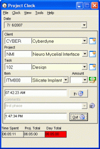 Project Clock Pro 9.12 screenshot. Click to enlarge!